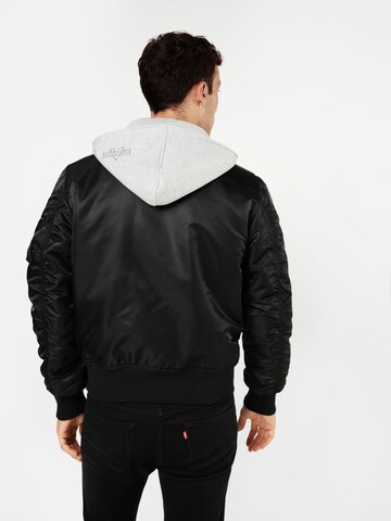 ALPHA INDUSTRIES Between-season jacket 'MA-1 D-Tec' in Black
