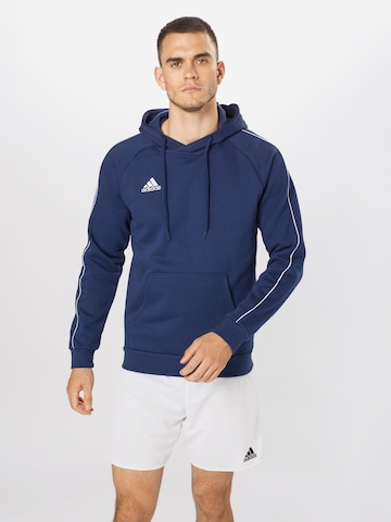 Hanorac sport 'Core 18' de la ADIDAS SPORTSWEAR pe albastru: față