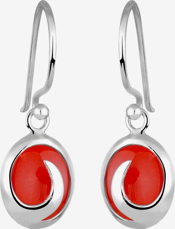 Boucles d'oreilles ELLI en rouge