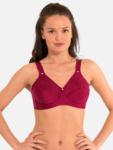 LingaDore Minimizer BH 'Lisette' in Rood: voorkant
