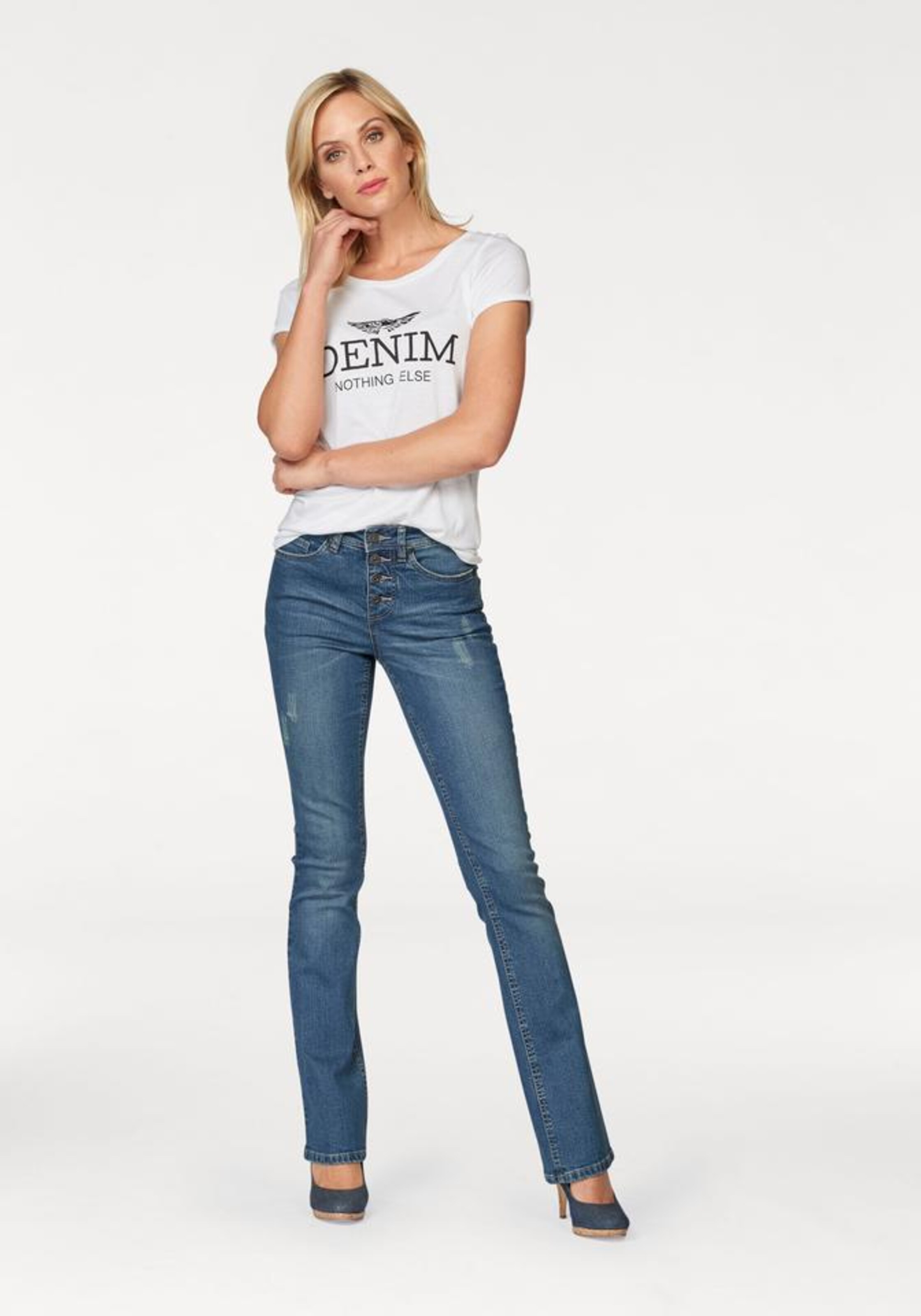 Frauen Jeans ARIZONA Jeans in Blau - MQ95712