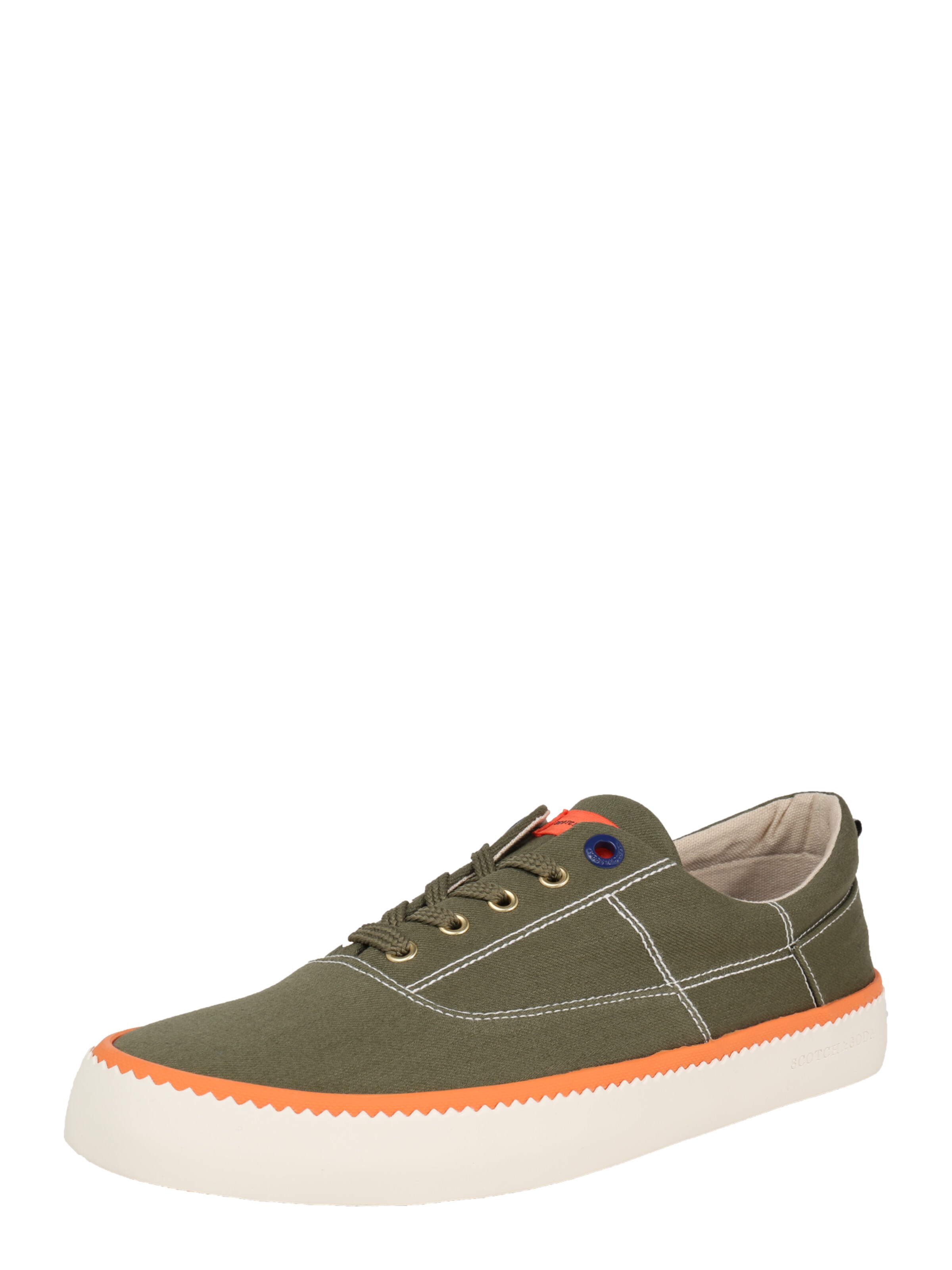 SCOTCH & SODA - Sneakers laag 'Menton' in de kleur Olijfgroen
