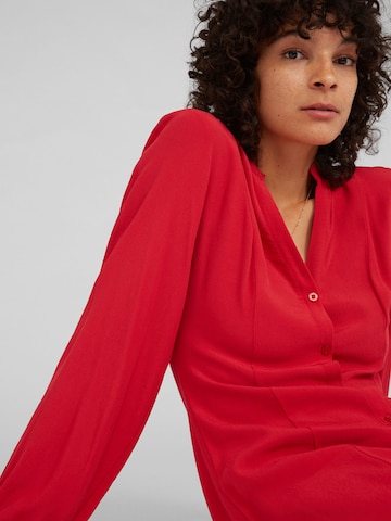 EDITED Shirt Dress 'Leonetta' in Red