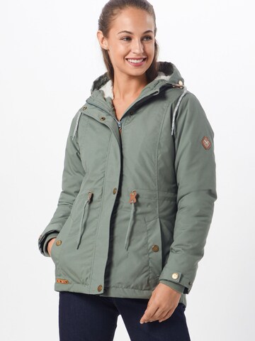 Iriedaily Winter Parka 'Hopi Kishory' in Green: front