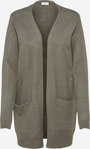 VILA Knit Cardigan 'Ril' in Grey: front