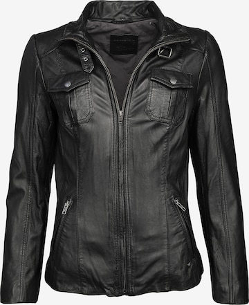 MUSTANG Between-Season Jacket 'Cat' in Black: front