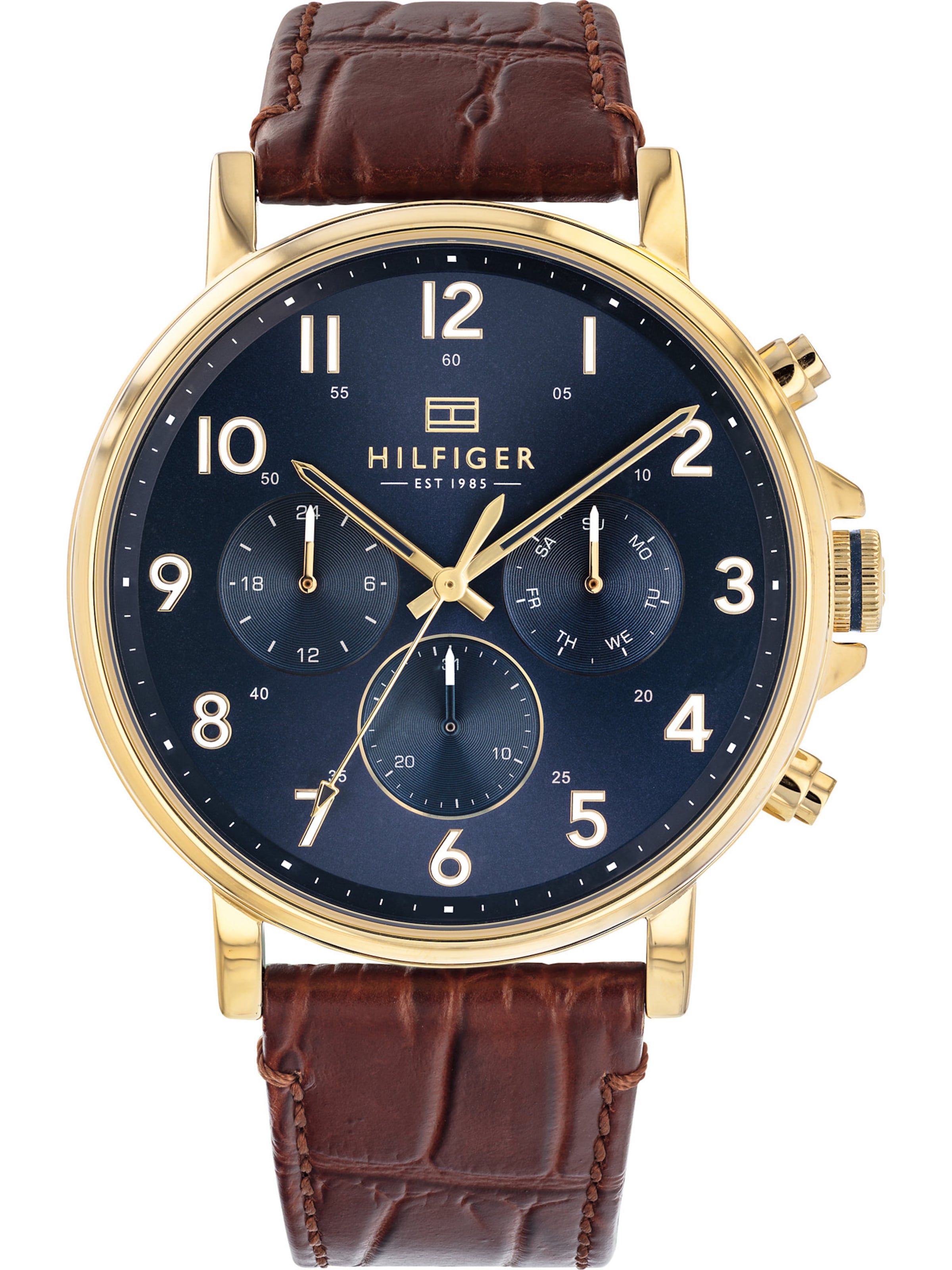 TOMMY HILFIGER Analog Watch 'Dressed Up' in Brown: front