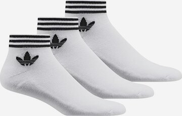 Regular Chaussettes 'Island Club Trefoil ' ADIDAS ORIGINALS en blanc