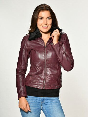 Maze Lederjacke mit weichem Kragen 'Morelia' in Mischfarben: Vorderseite
