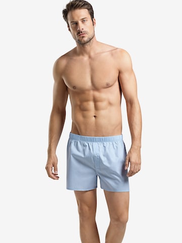 Boxers 'Fancy Woven' Hanro en bleu : devant