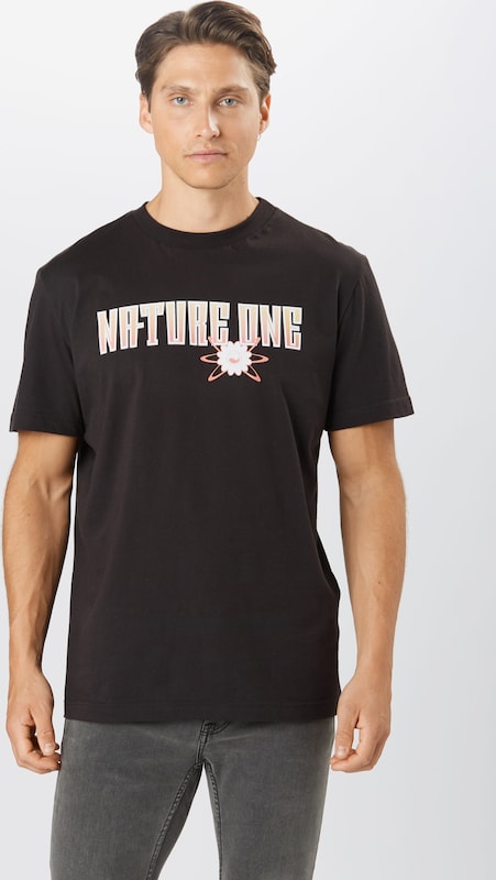 ABOUT EVERYONE Regular Fit T-Shirt 'Nature One' in Schwarz AB8750