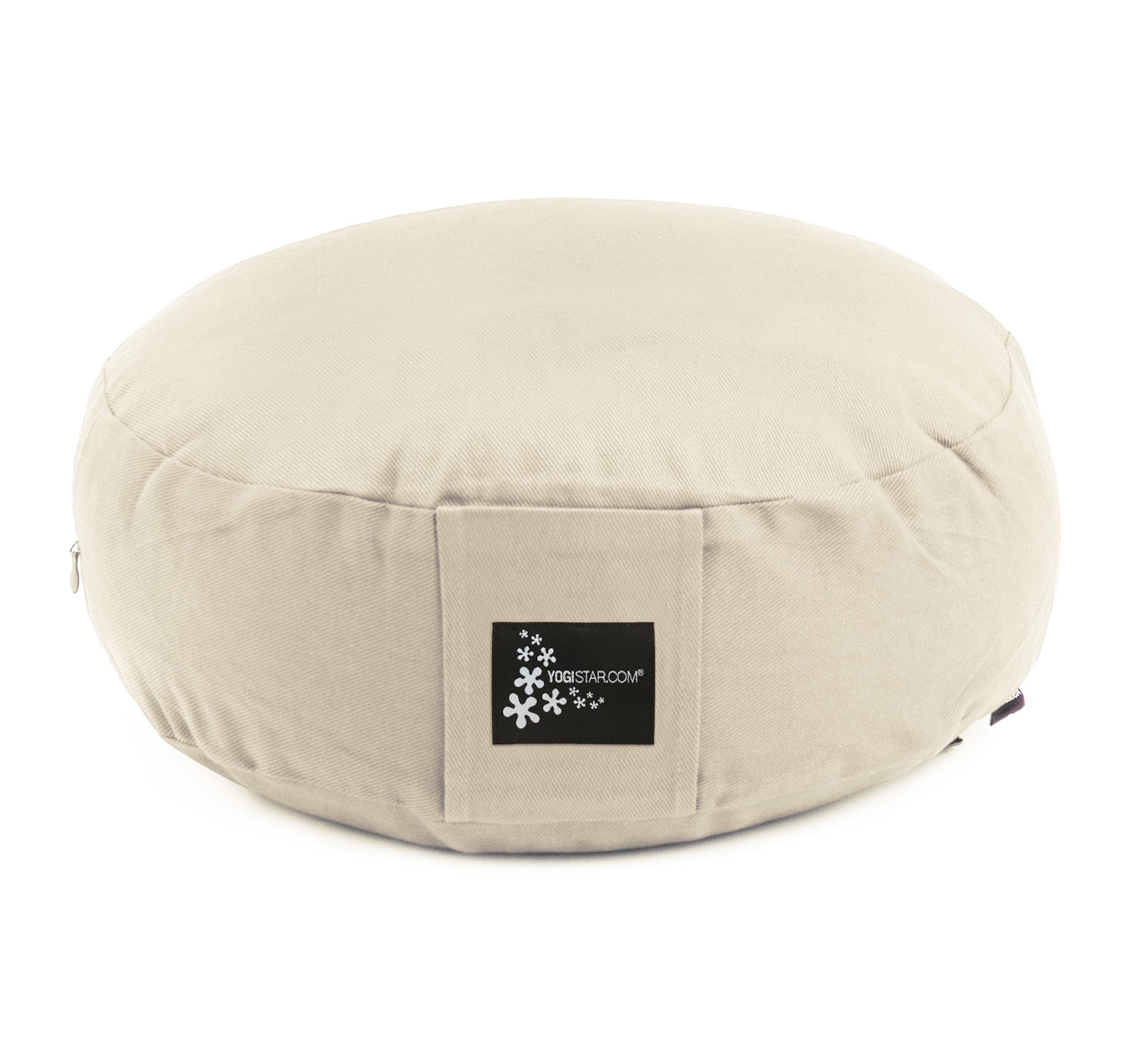 YOGISTAR.COM Pillow in White: front