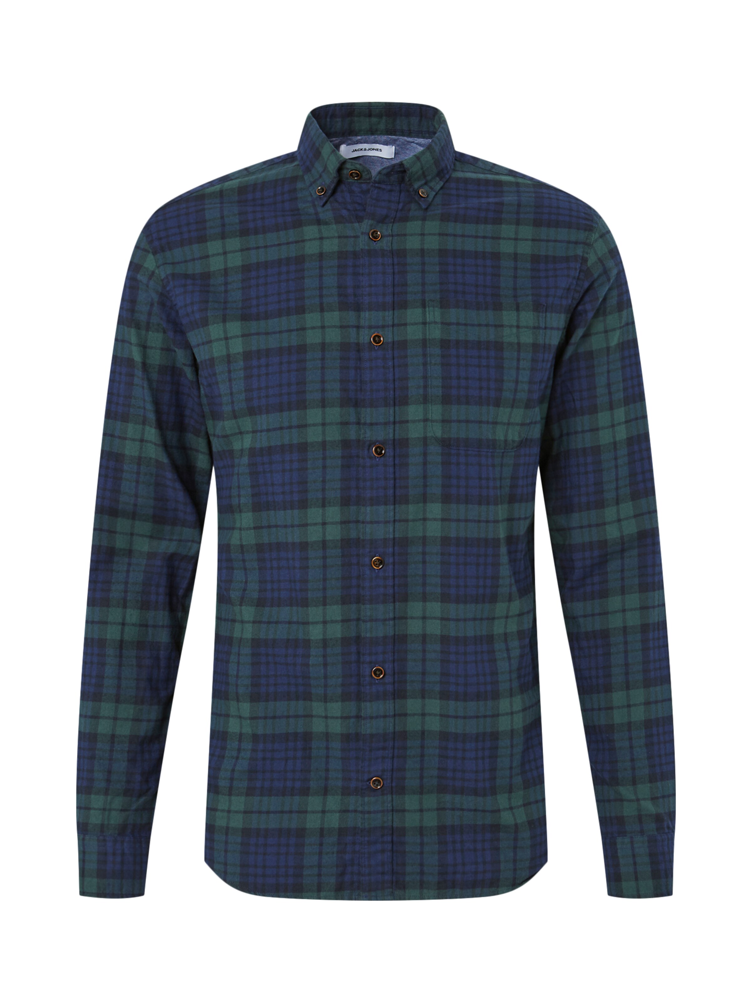 JACK & JONES - Overhemd 'WASHINGTON' in de kleur Olijfgroen