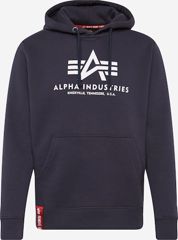 ALPHA INDUSTRIES Mikina – modrá: přední strana