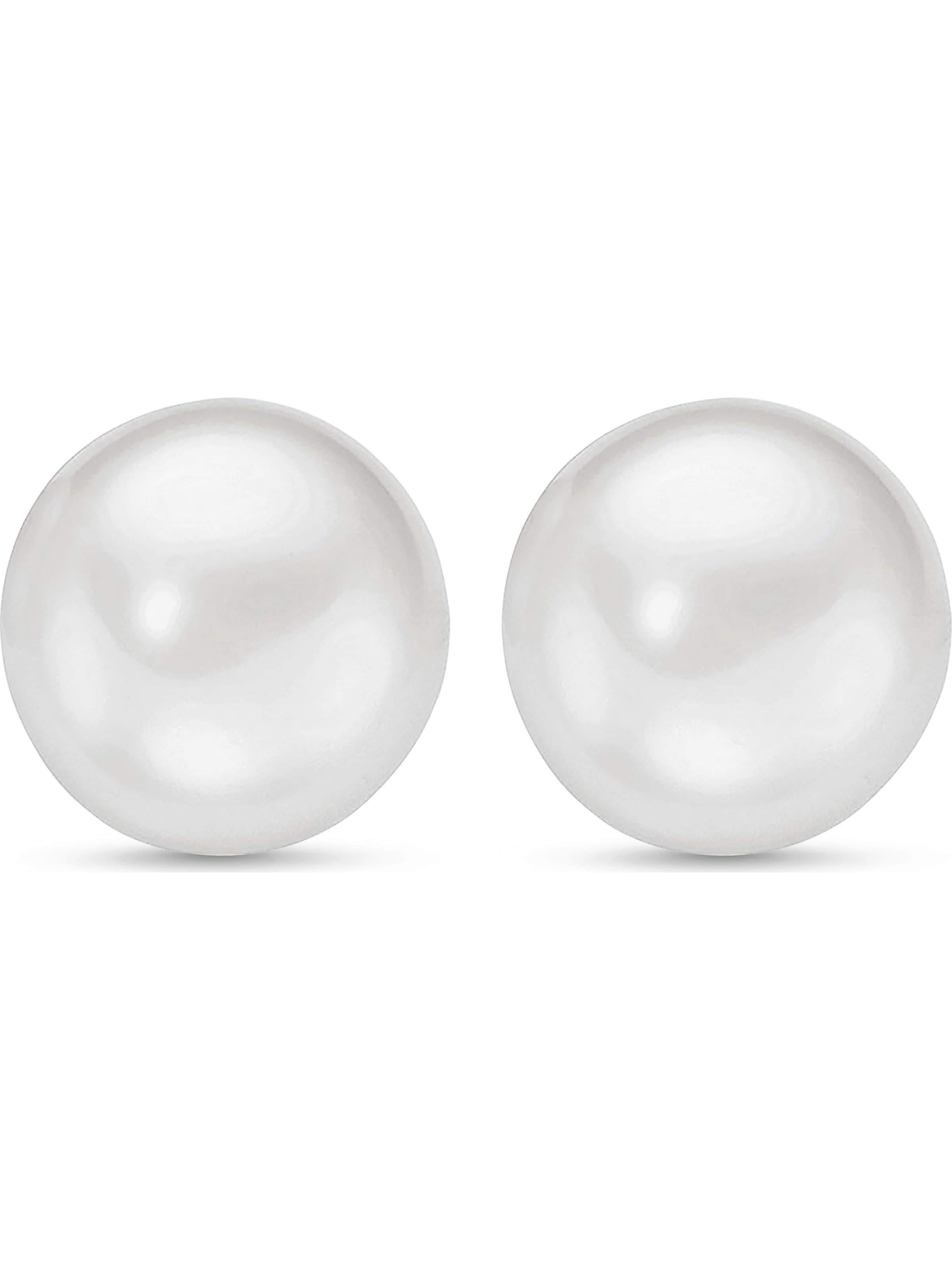 CHRIST Earrings in White: front