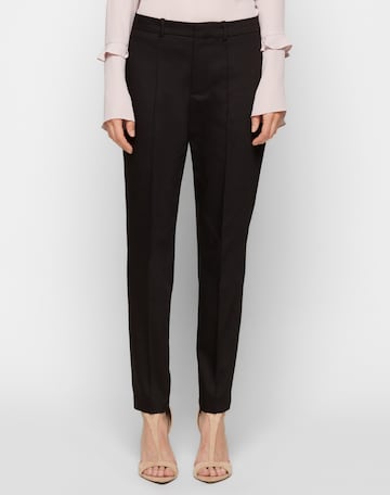 DRYKORN Regular Trousers with creases 'Act' in Black: front