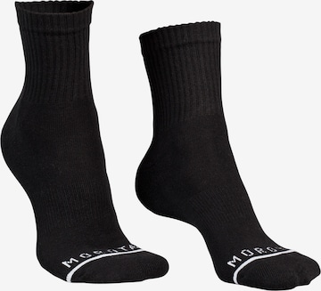 MOROTAI Athletic Socks 'PREMIUM' in Black: front