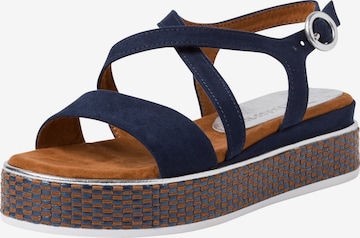 MARCO TOZZI Sandalen met riem in Blauw: voorkant