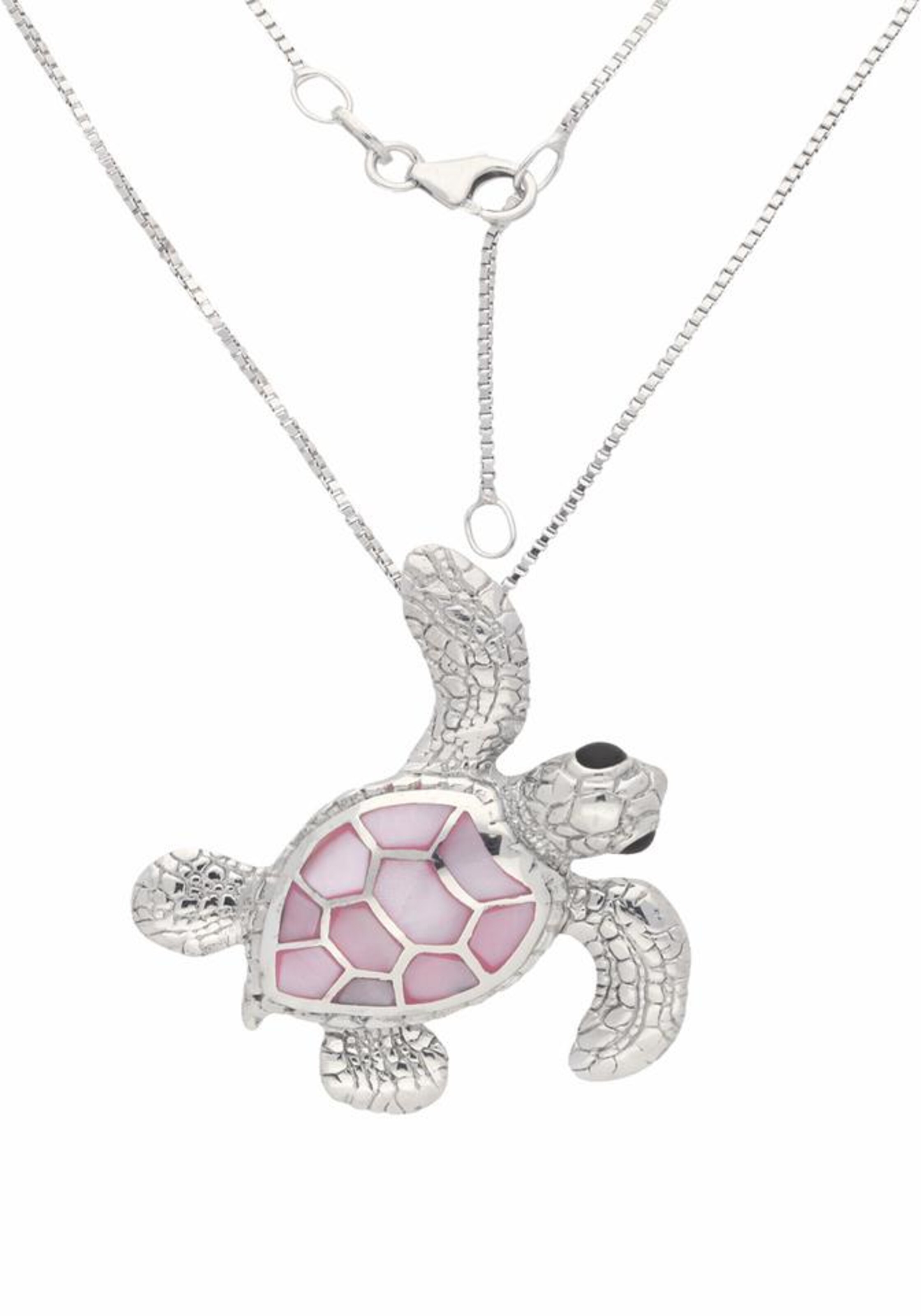 FIRETTI Necklace 'Schildkröte' in Silver: front