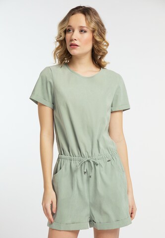 DREIMASTER Jumpsuit in Groen: voorkant