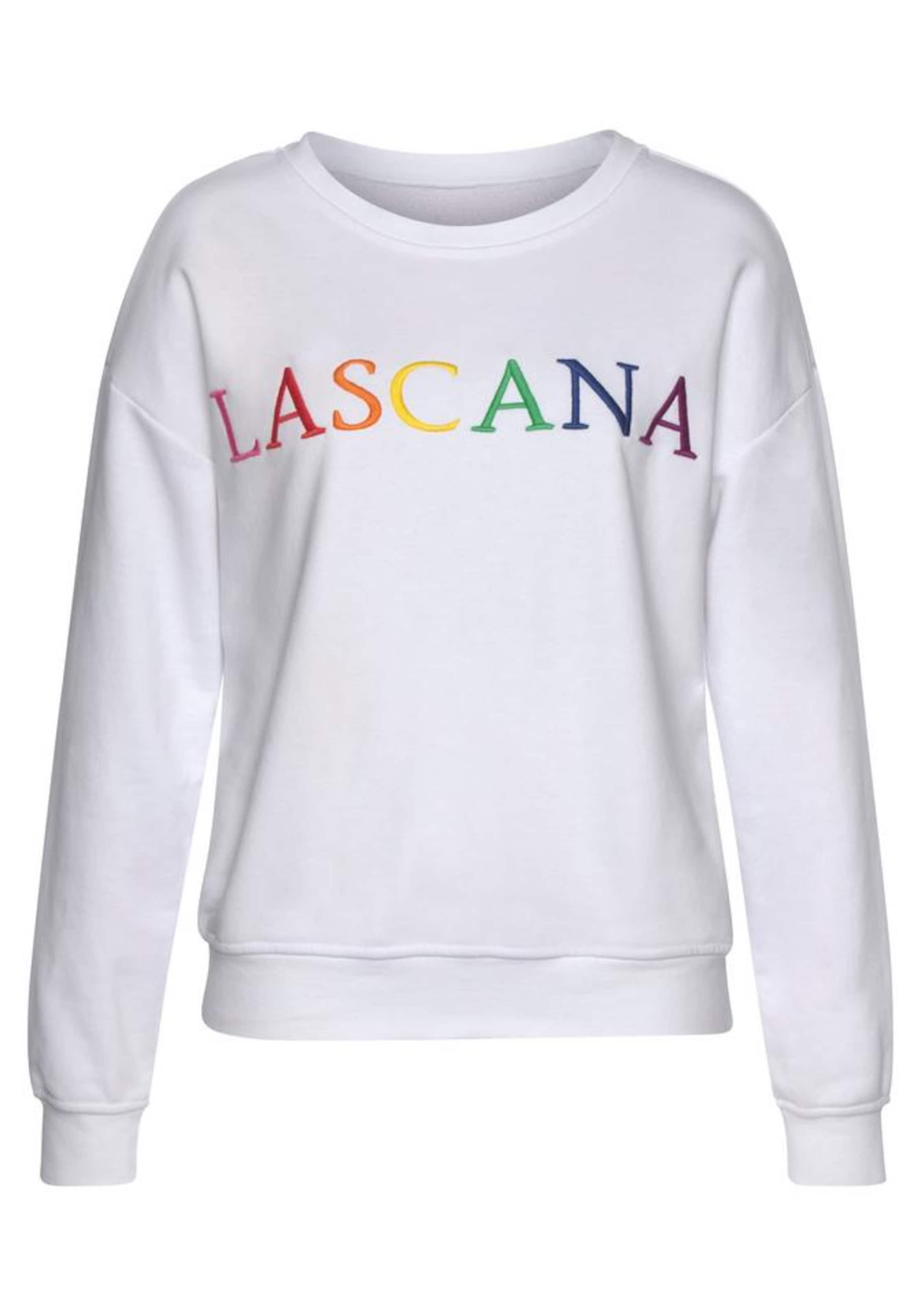 LASCANA Sweatshirt in Mixed colours / White, Item view