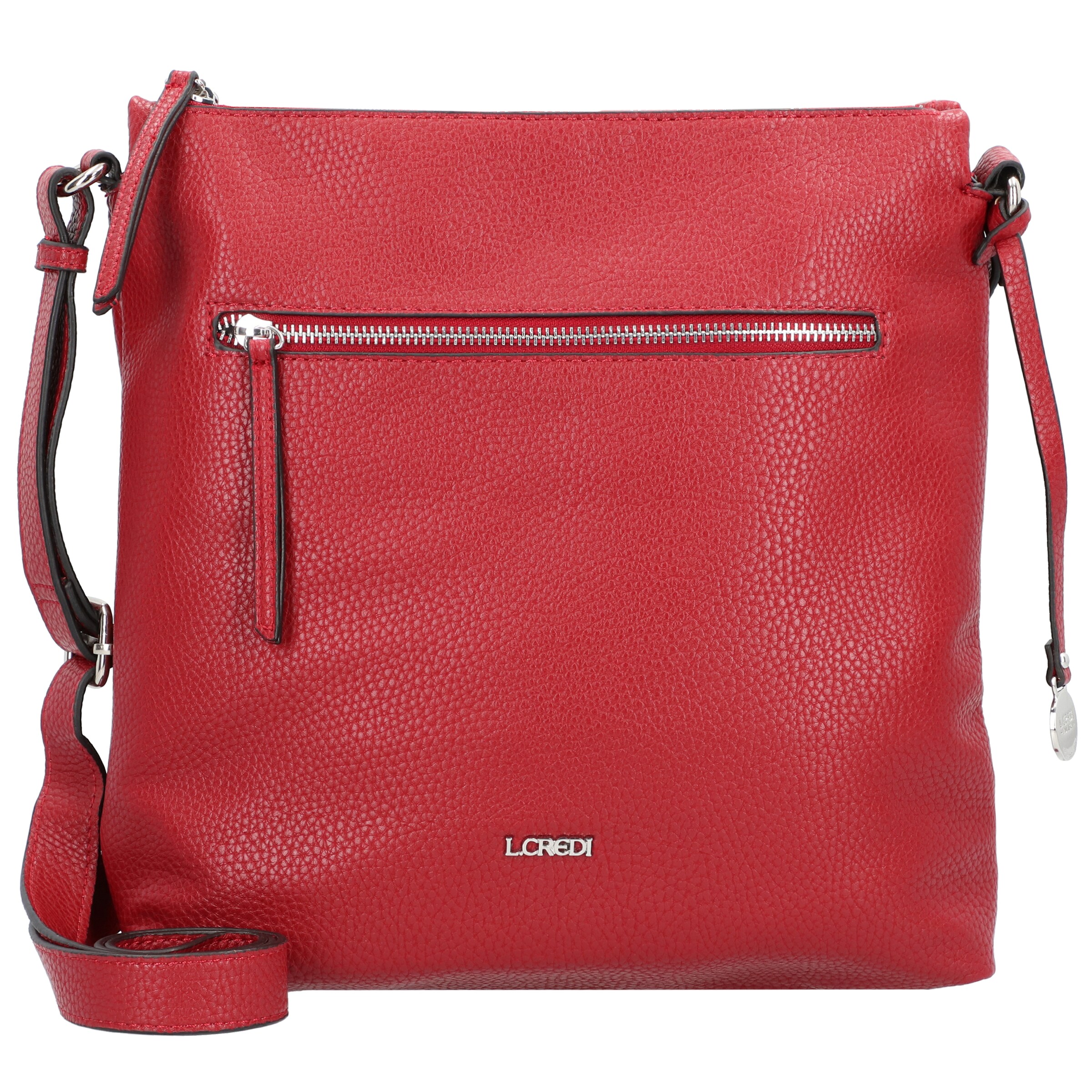L.CREDI Schoudertas 'New Orleans' in Rood: voorkant