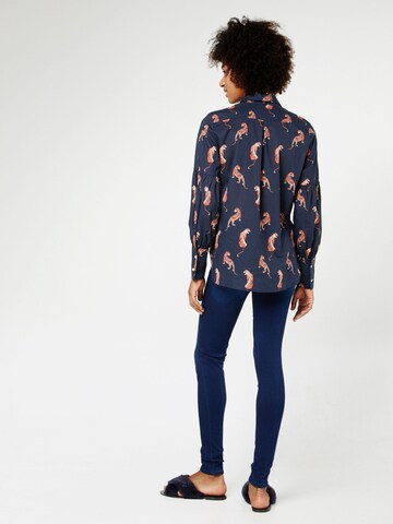 7 for all mankind - Skinny Vaquero en azul: atrás