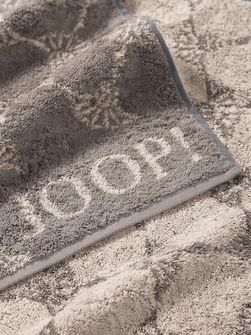 JOOP! Shower towel 'Cornflower' in Beige