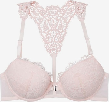LASCANA Push-up Bra in Pink: front