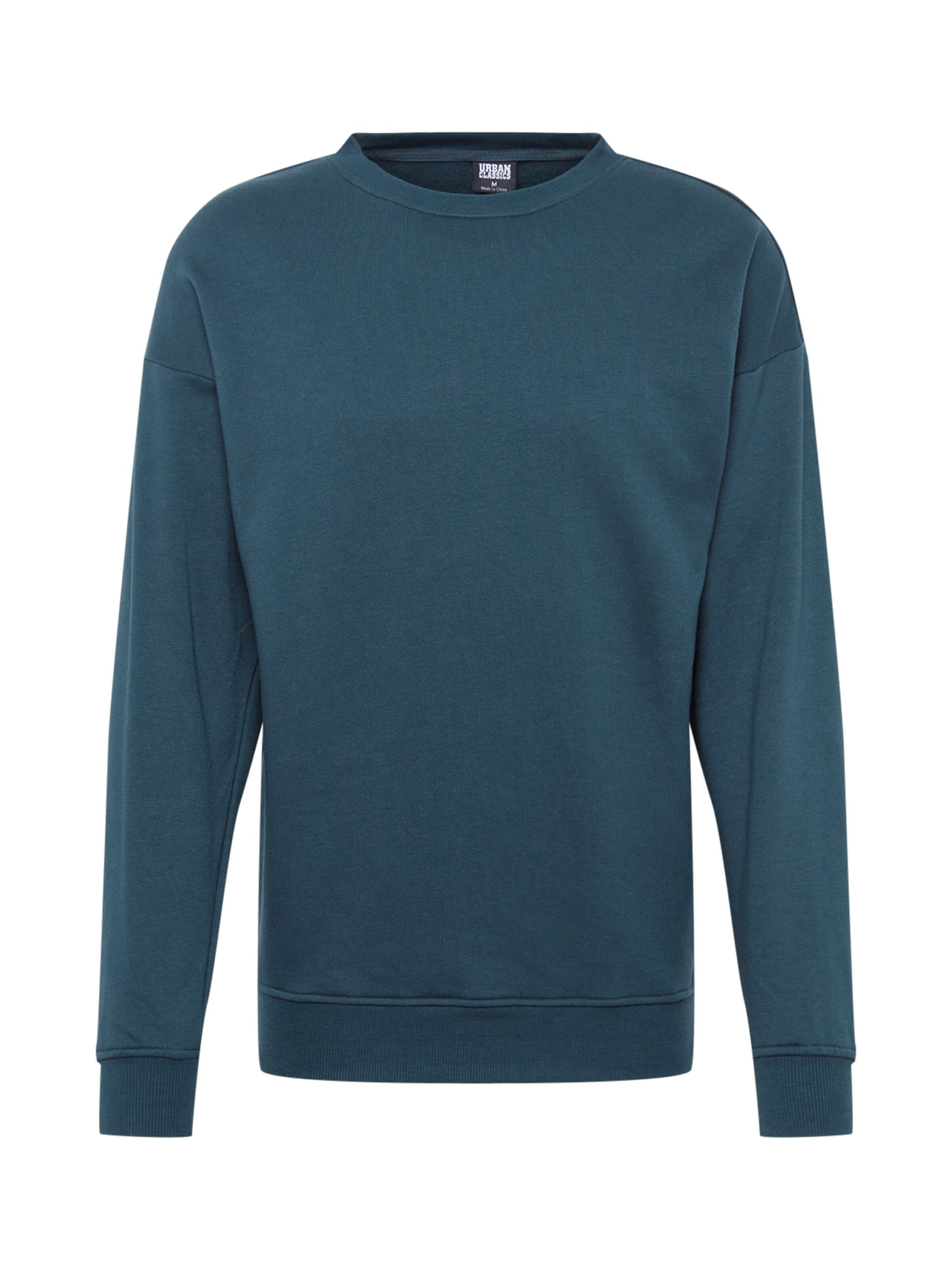 Urban Classics - Sweatshirt 'Basic Crewneck' in de kleur Donkergroen
