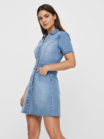 Robe-chemise 'NMLISA' Noisy may en bleu : devant