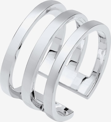 ELLI Ring 'Geo' in Silber: predná strana