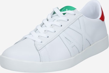 ARMANI EXCHANGE Platform trainers in White: front