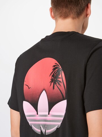 ADIDAS ORIGINALS T-Shirt 'Tropical' in Schwarz
