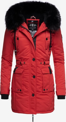 NAVAHOO Winterparka in Rood: voorkant