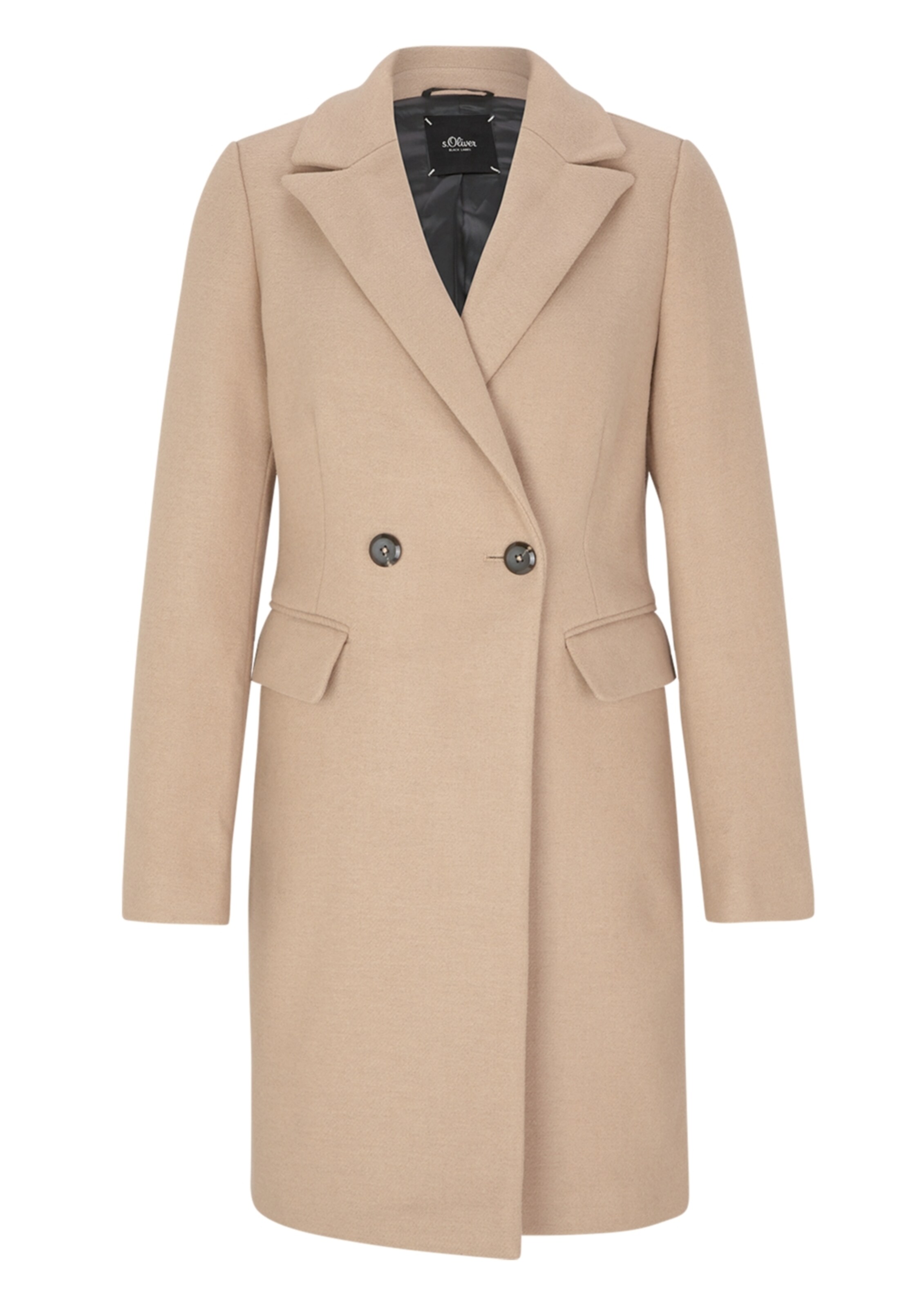 s.Oliver BLACK LABEL - Mantel in hellbeige