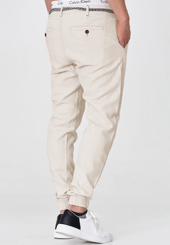 INDICODE JEANS Tapered Broek ' Blnda ' in Wit