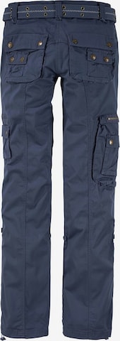 MAC Slimfit Cargohose in Blau