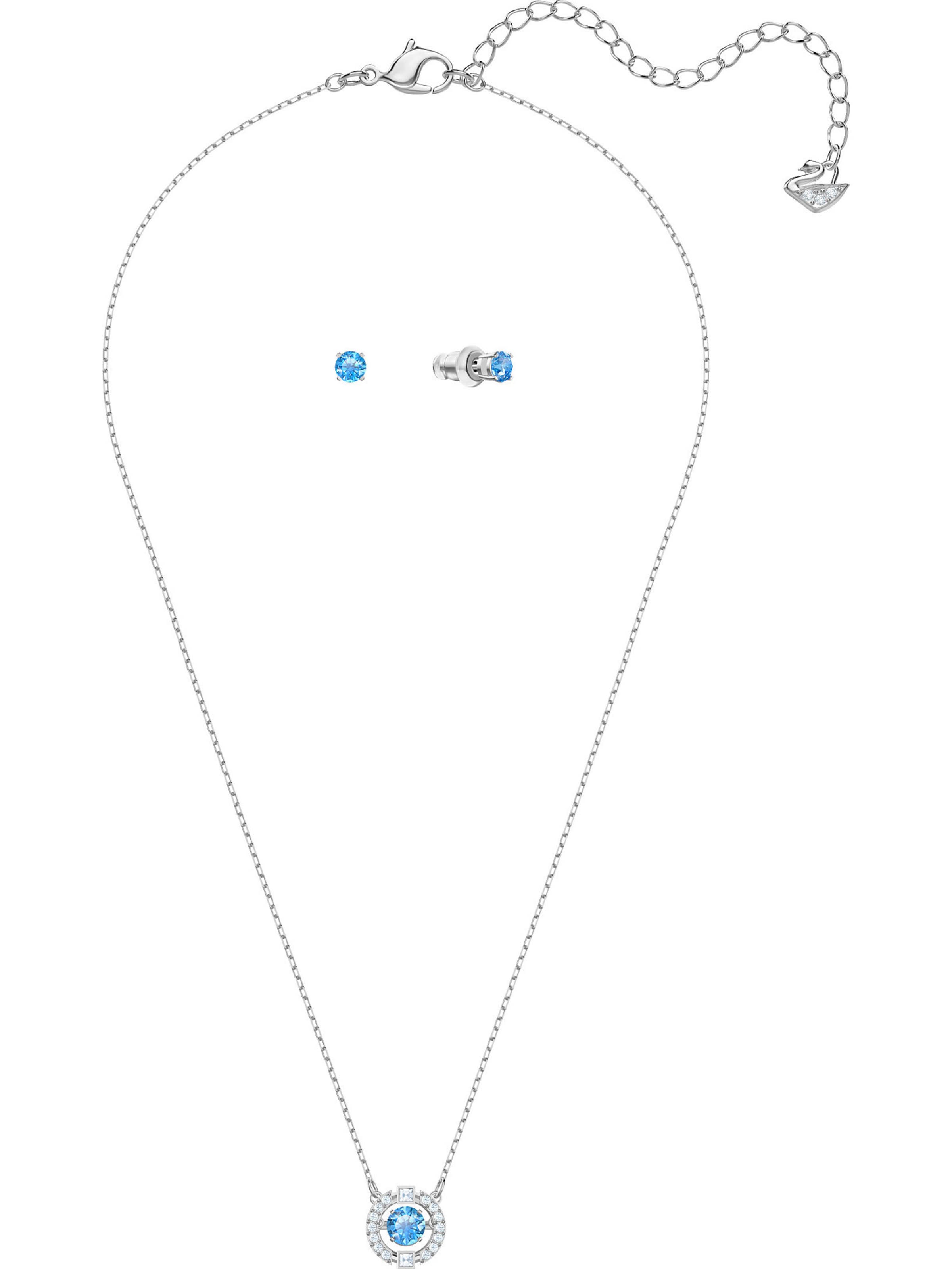 Swarovski Schmuckset 'Sparkling' in Silber: Vorderseite