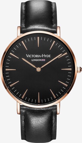 Victoria Hyde Uhr in Schwarz: predná strana