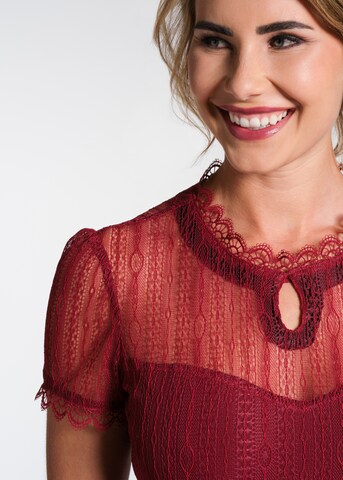 SPIETH & WENSKY Traditional Blouse 'Nelly' in Red
