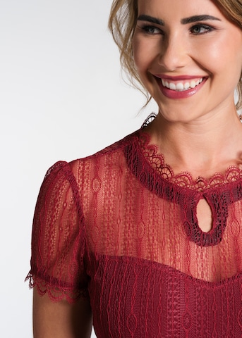 Blouse folklorique 'Nelly' SPIETH & WENSKY en rouge