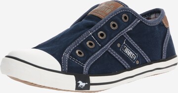MUSTANG Slip-Ons in Blue: front