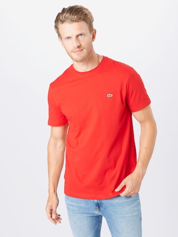 Regular fit Maglietta di LACOSTE in rosso: frontale