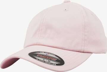 Cappello da baseball di Flexfit in rosa: frontale