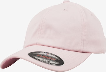 Casquette Flexfit en rose : devant