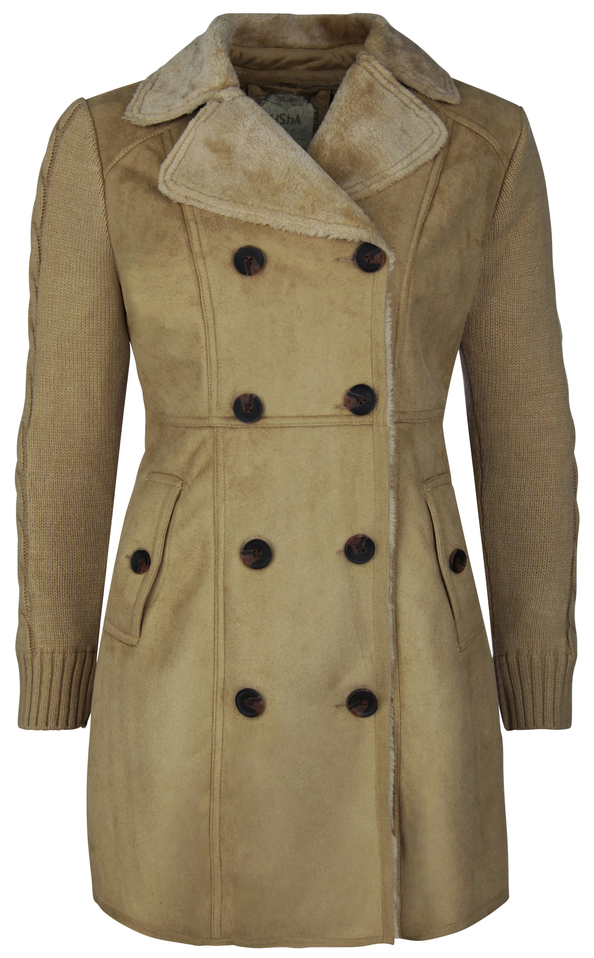 Usha - Tussenmantel in de kleur Beige