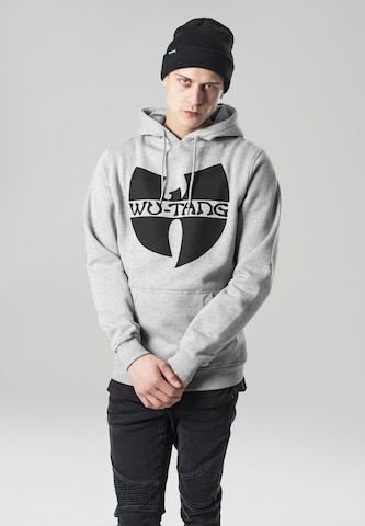 Mister Tee - Sweatshirt 'Wu-Wear' em cinzento: frente