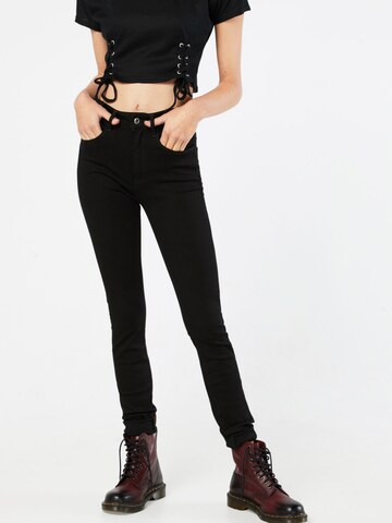 G-Star RAW Skinny Jeans 'Deconst' in Zwart: voorkant