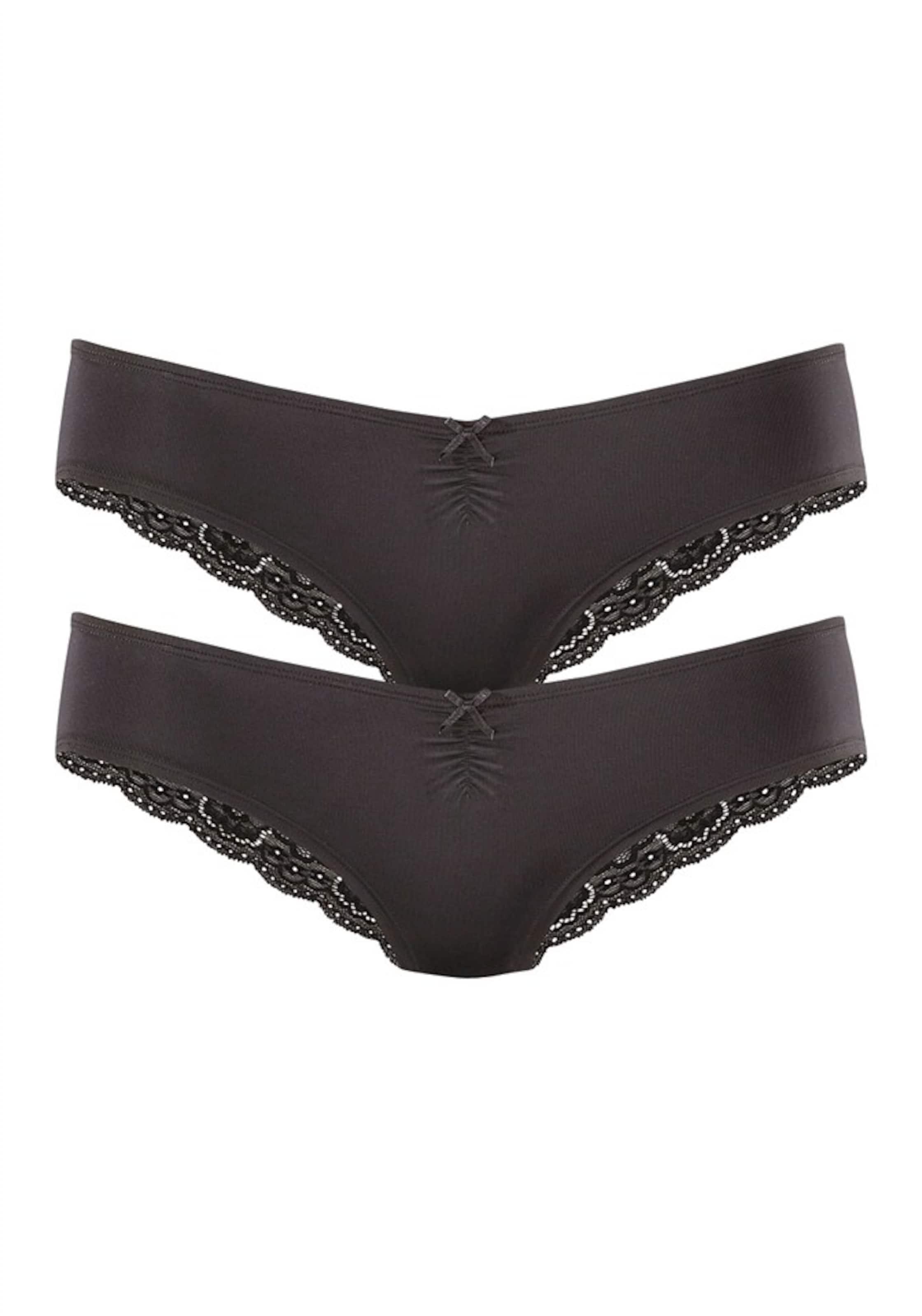 LASCANA Stringit värissä musta: etupuoli